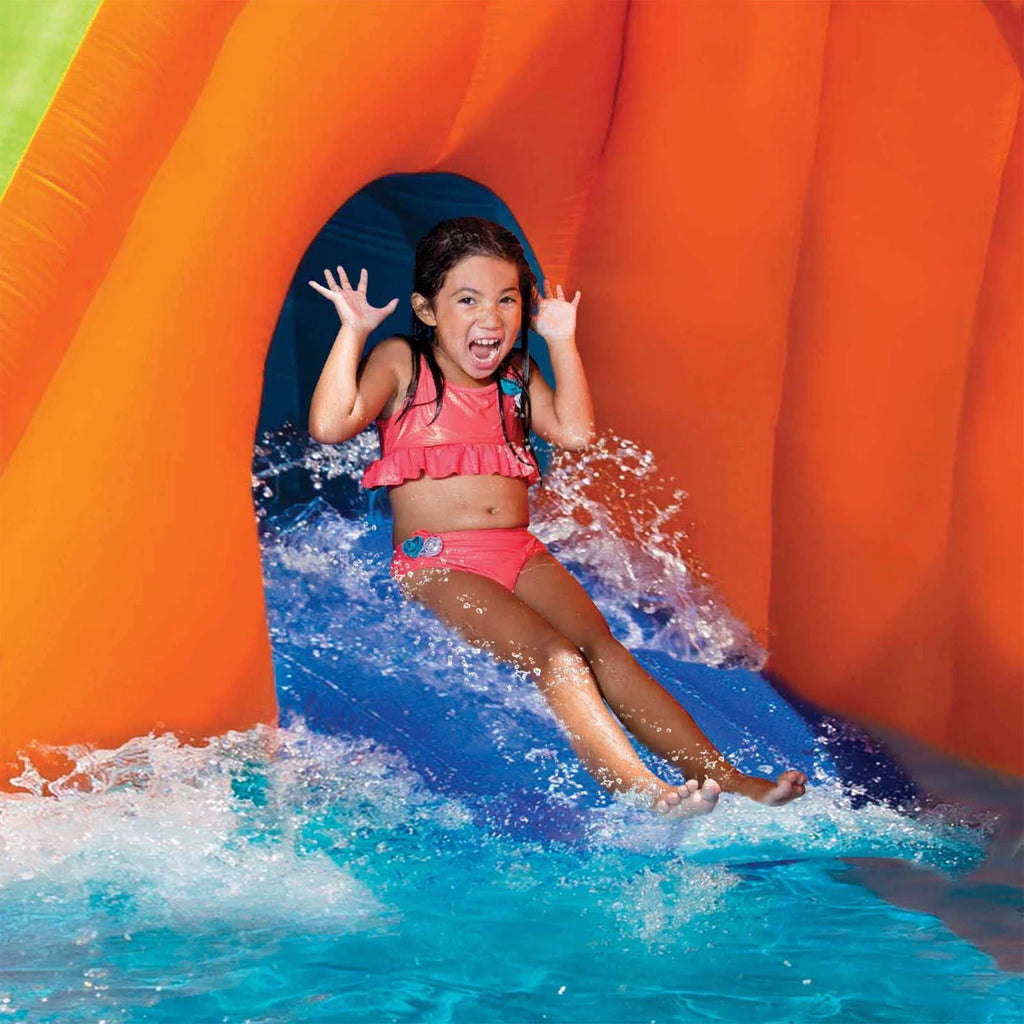 Inflatable Water Park with Slide and Water Cannons V4516