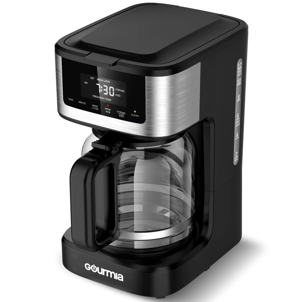 12 Cup Programmable Hot & Iced Stainless Steel Coffeemaker P8634