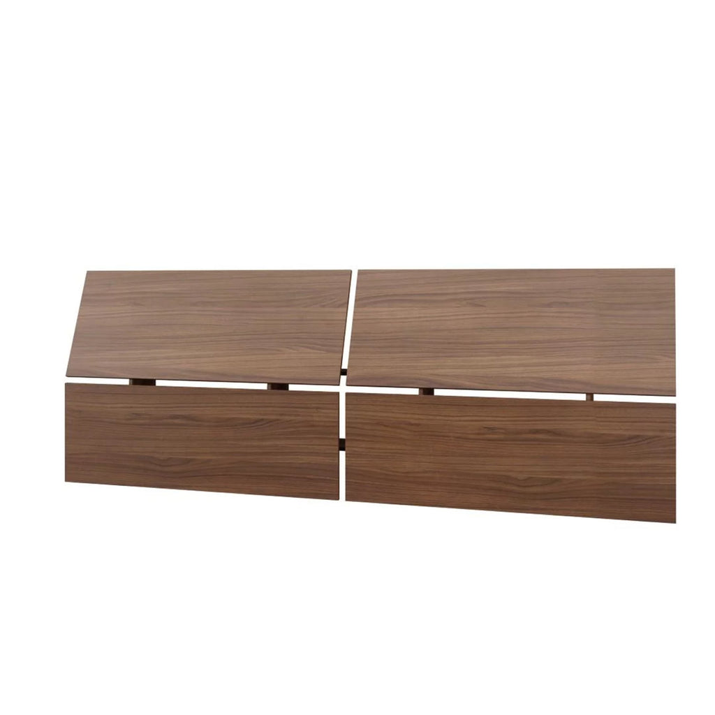 Queen Size Bedroom Set Walnut and Black F190