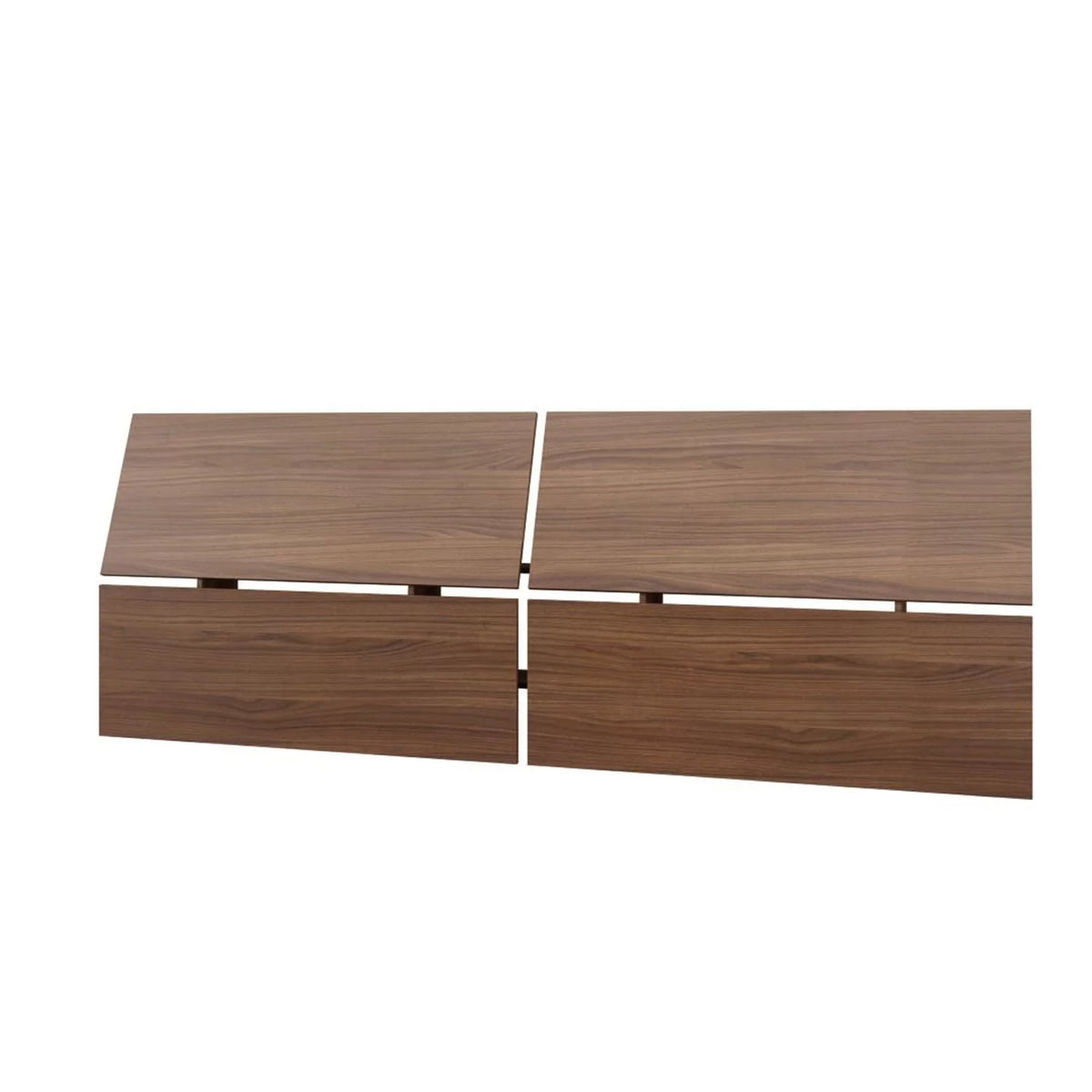 Queen Size Bedroom Set Walnut and Black F190