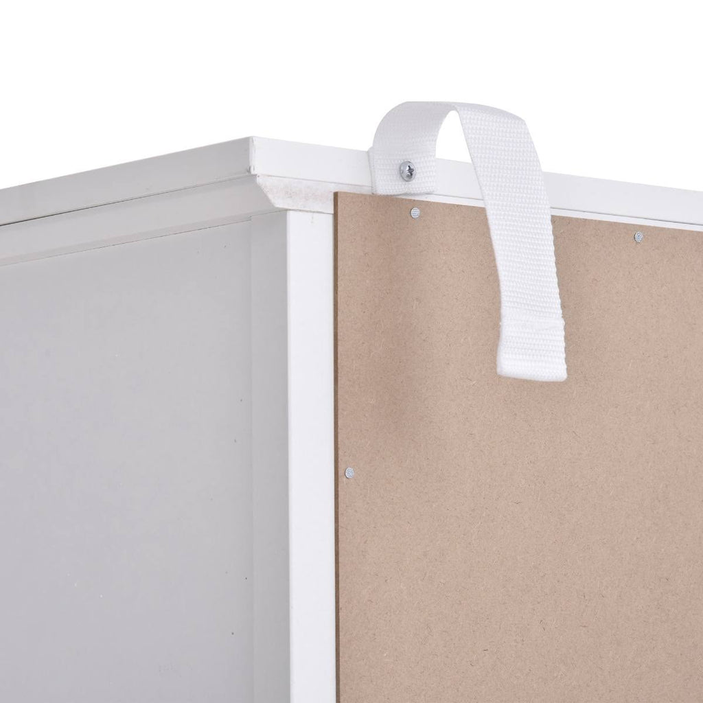 White Storage Cabinet Bookcase with Adjustable Shelves T1417