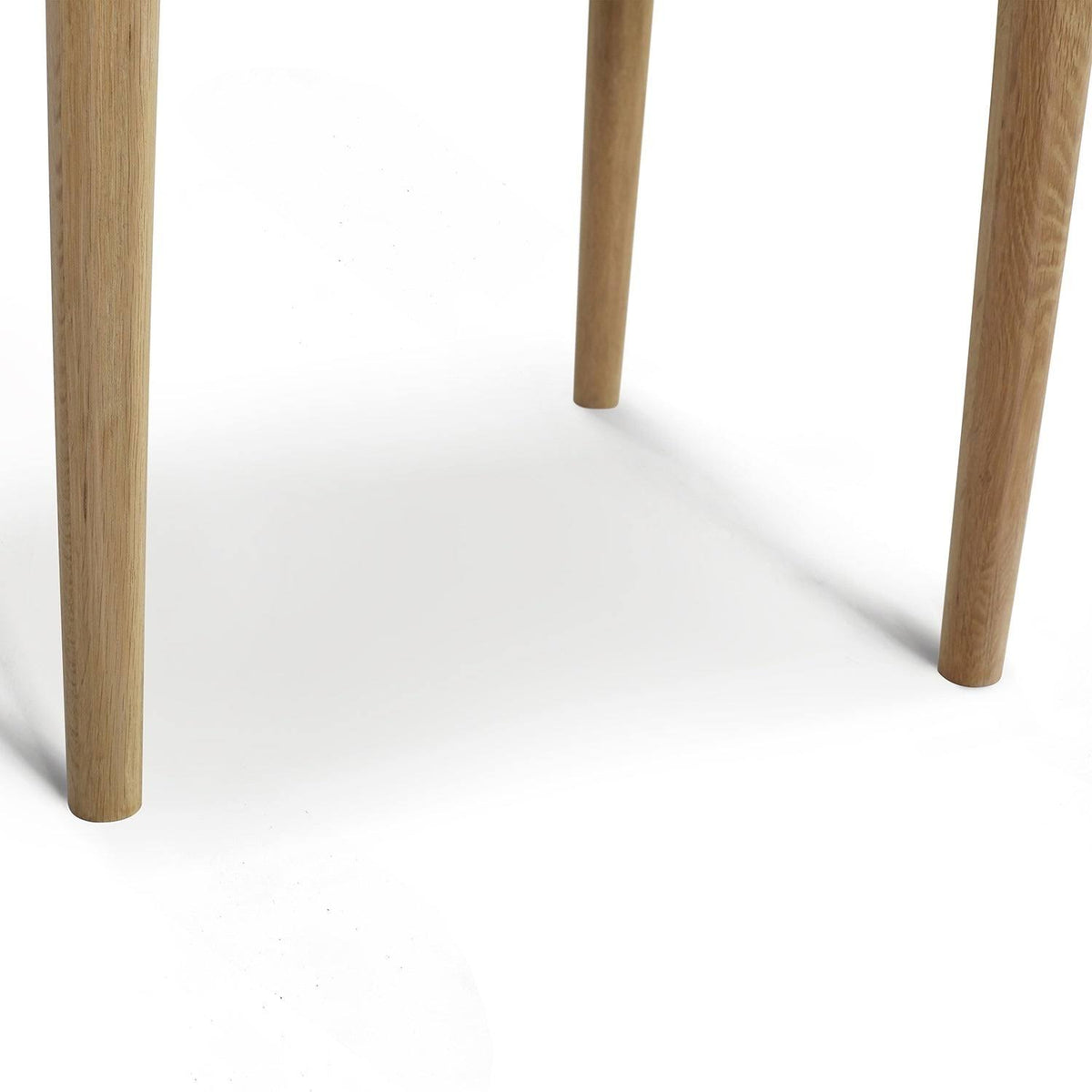 Square Italian Carrara White Marble Side Table with Legs - Tan G8240