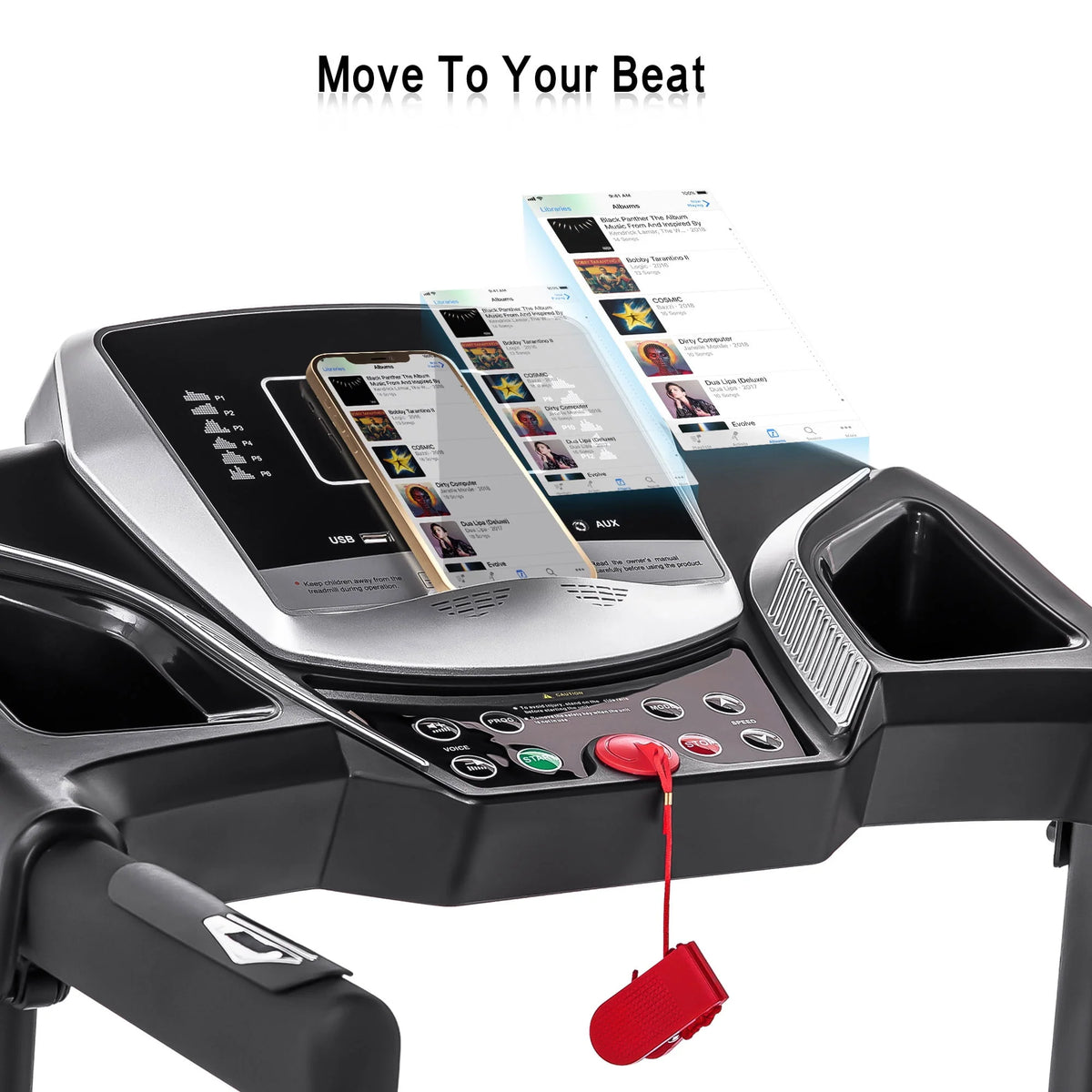 Folding Electric Treadmill with Incline U6412