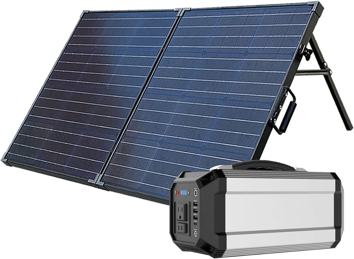 Solar Power Station with 100W Foldable Solar Panel E7382