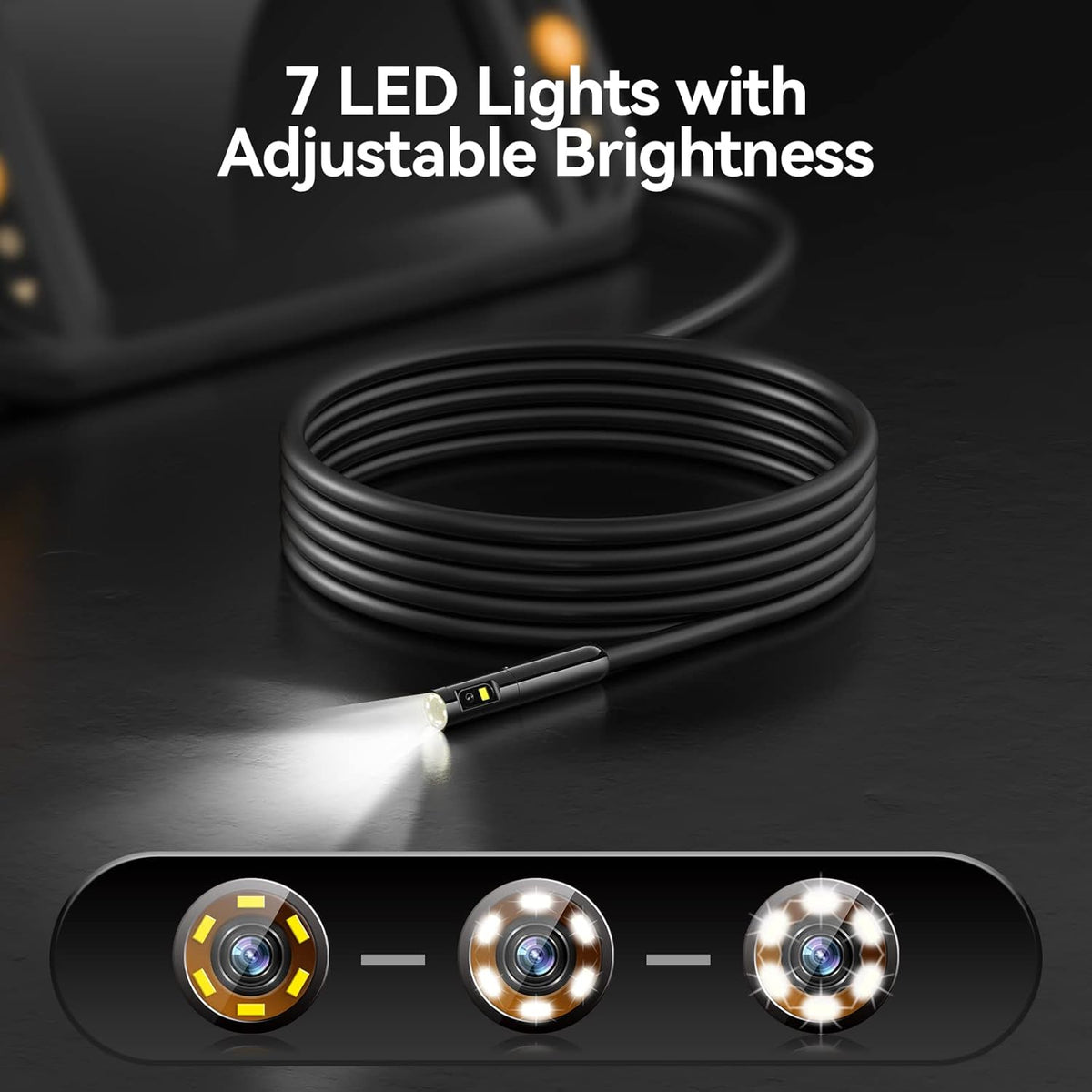 Dual Lens Endoscope Inspection Camera with Light R530