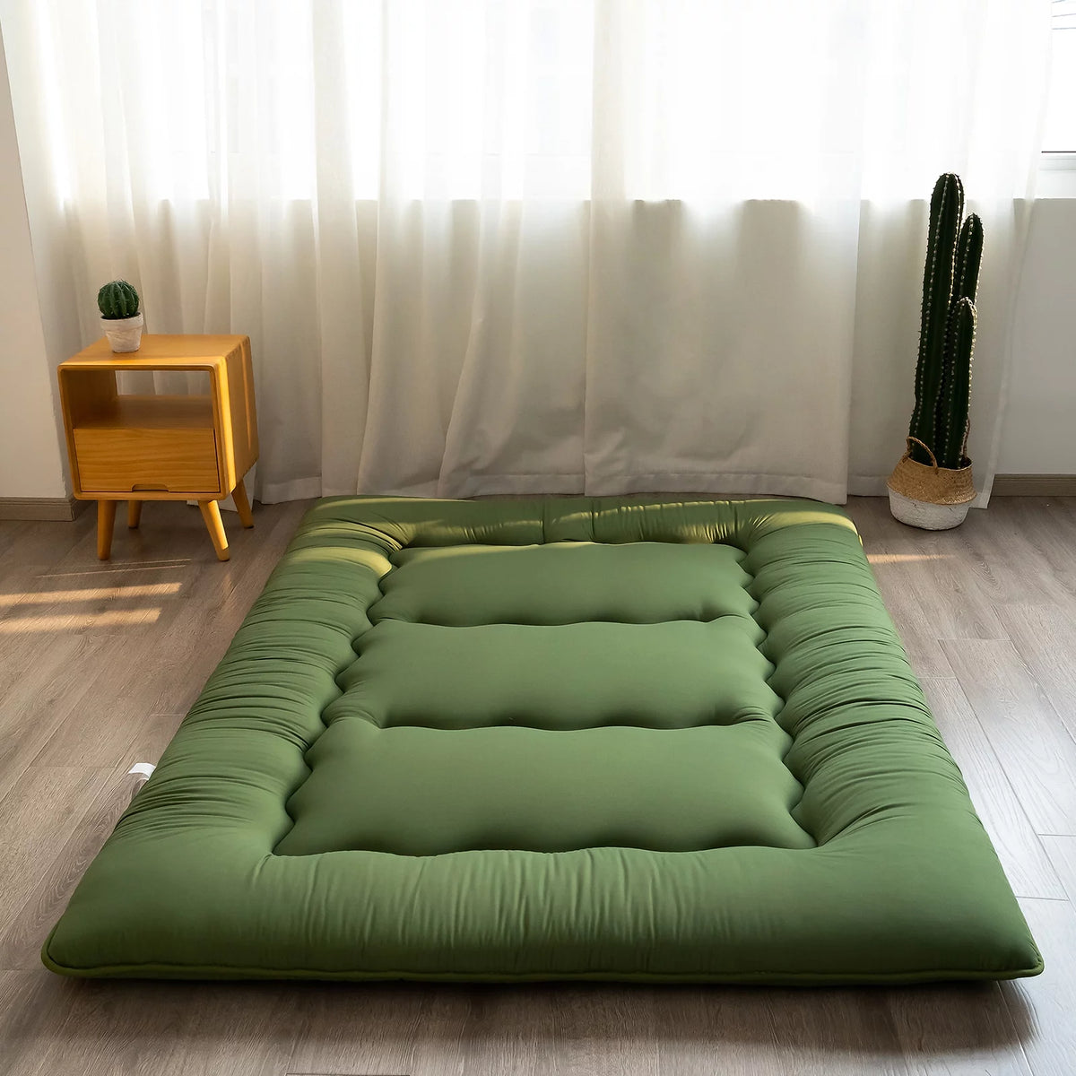Black Twin Size Japanese Floor Futon Mattress Q7765