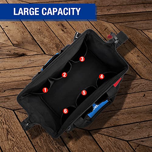 18-inch Wide Mouth Storage Tool Bag with Shoulder Strap S947661