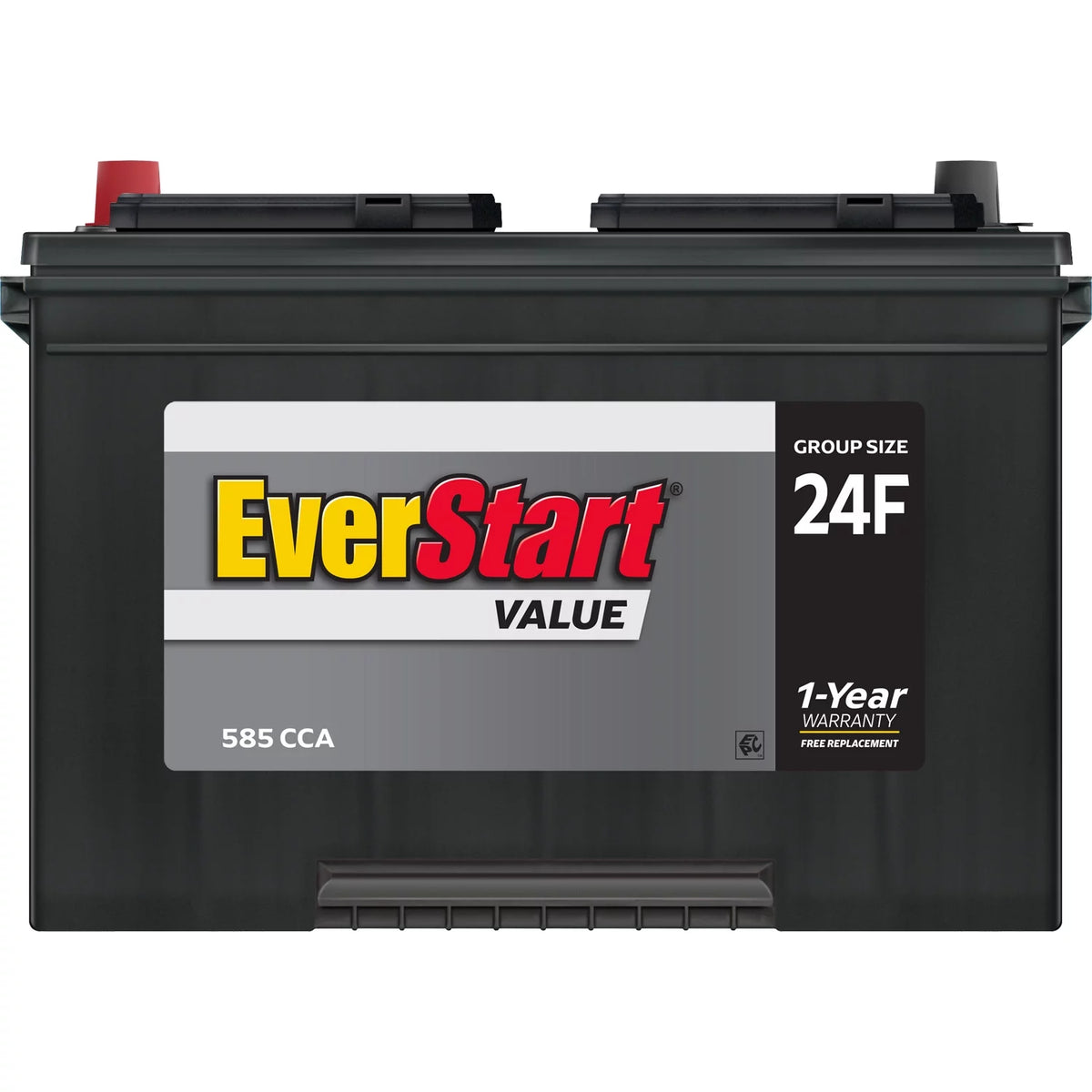 Lead Acid Automotive Battery Group Size 24F 12 Volt 585 CCA A92793
