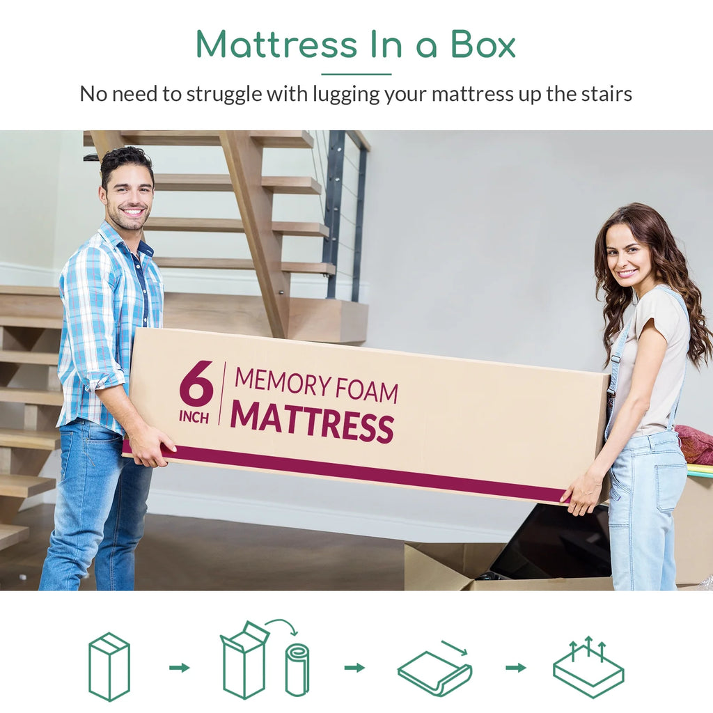 6 inch Gel Memory Foam Twin Mattress V4903