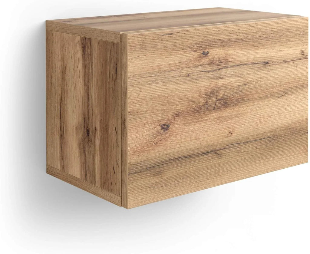 Rustic Oak Wall Unit With Door D3597