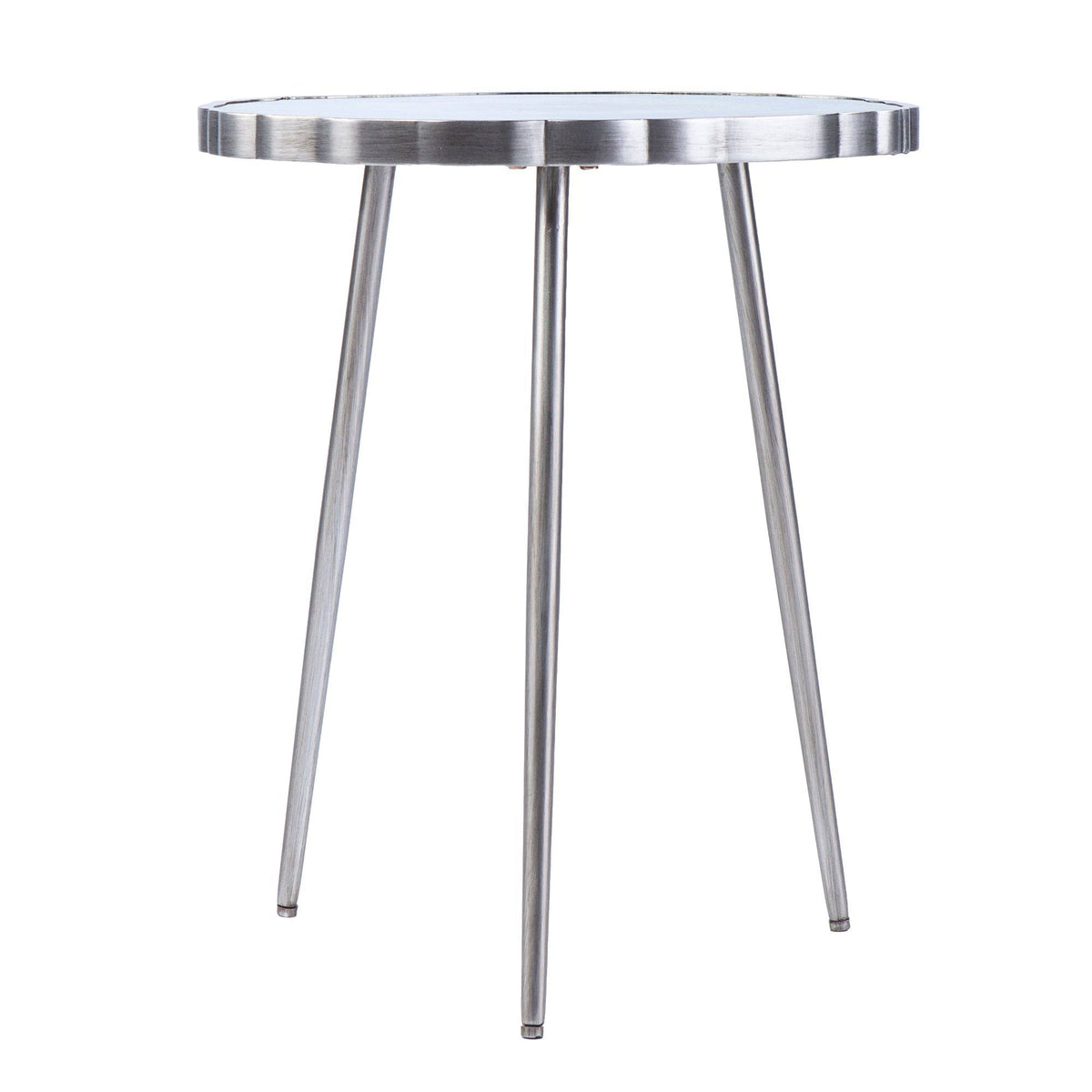 Blue and Silver Contemporary Accent Table R153