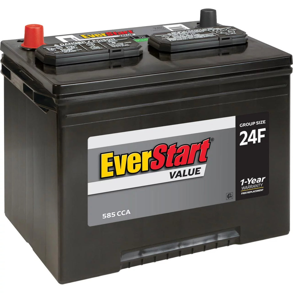 Lead Acid Automotive Battery Group Size 24F 12 Volt 585 CCA A92793
