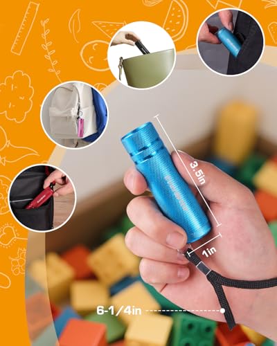 30 Pack Mini Aluminum LED Flashlight Set with Lanyard R33967