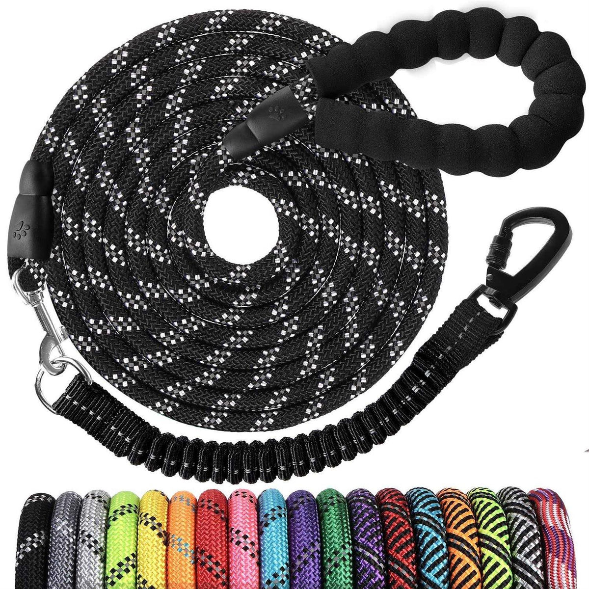 Heavy Duty Reflective Bungee Dog Leash J363238