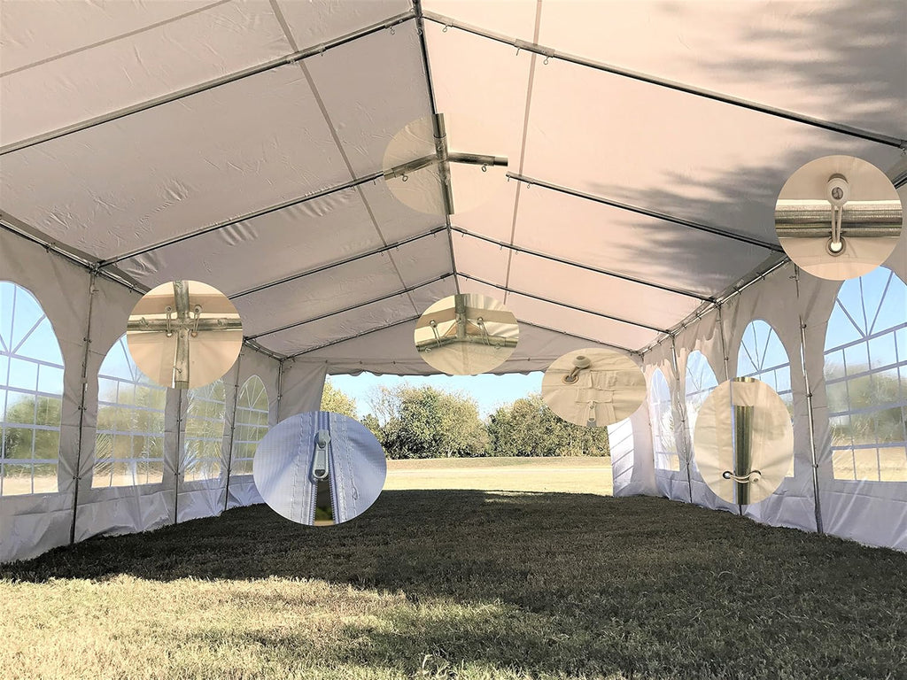 White Fire Retardant PVC Party Tent N7033