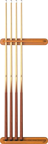 Solid Oak Wall Mounted Pool Cue Rack, Holds 8 Cues R4856
