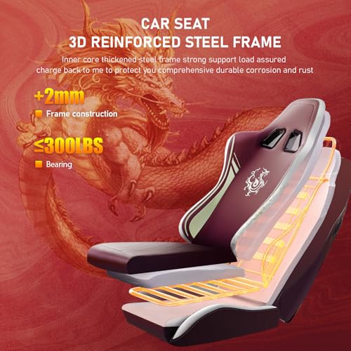Blue Ergonomic Gaming Chair with Footrest R4799