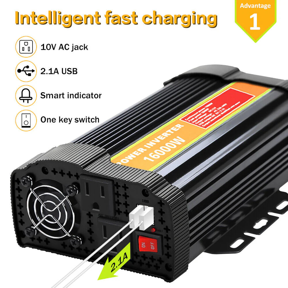 8000 Watts Pure Sine Wave Power Inverter X561397