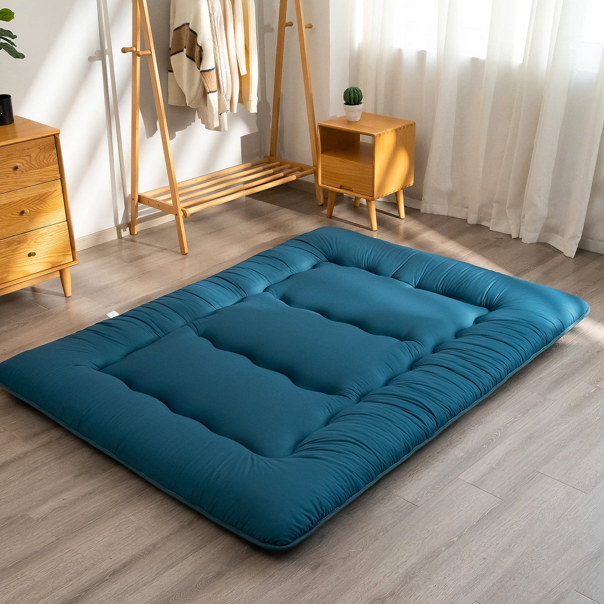 Black Twin Size Japanese Floor Futon Mattress Q7765