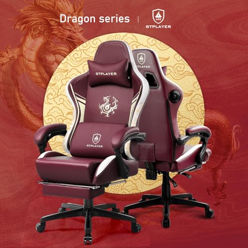 Blue Ergonomic Gaming Chair with Footrest R4799