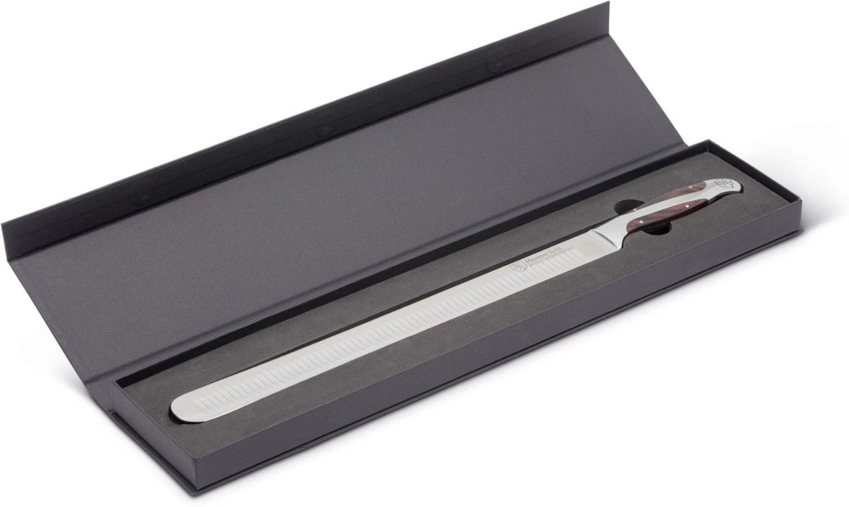 14-Inch Forged German High Carbon Steel Carving Knife with Pakkawood Handle U568