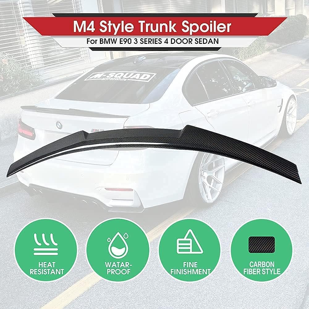 Carbon Fiber Style Rear Trunk Spoiler Wing O681217