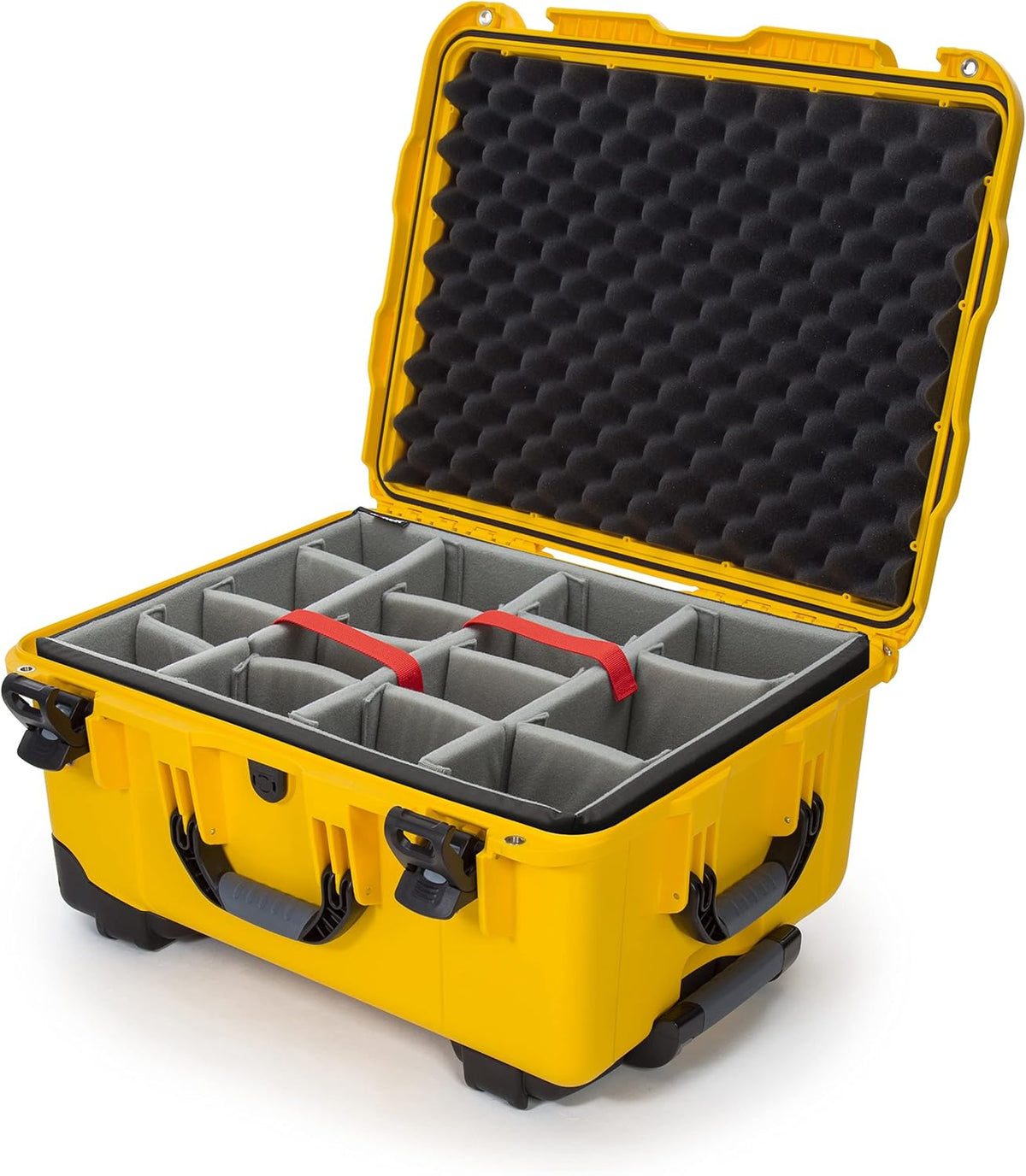 Waterproof Hard Case with Wheels and Padded Divider D96977
