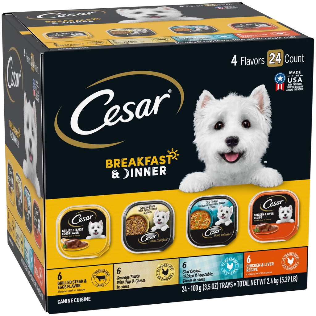 Breakfast & Dinner Variety Pack 24 Pack 3.5 oz Trays L34040