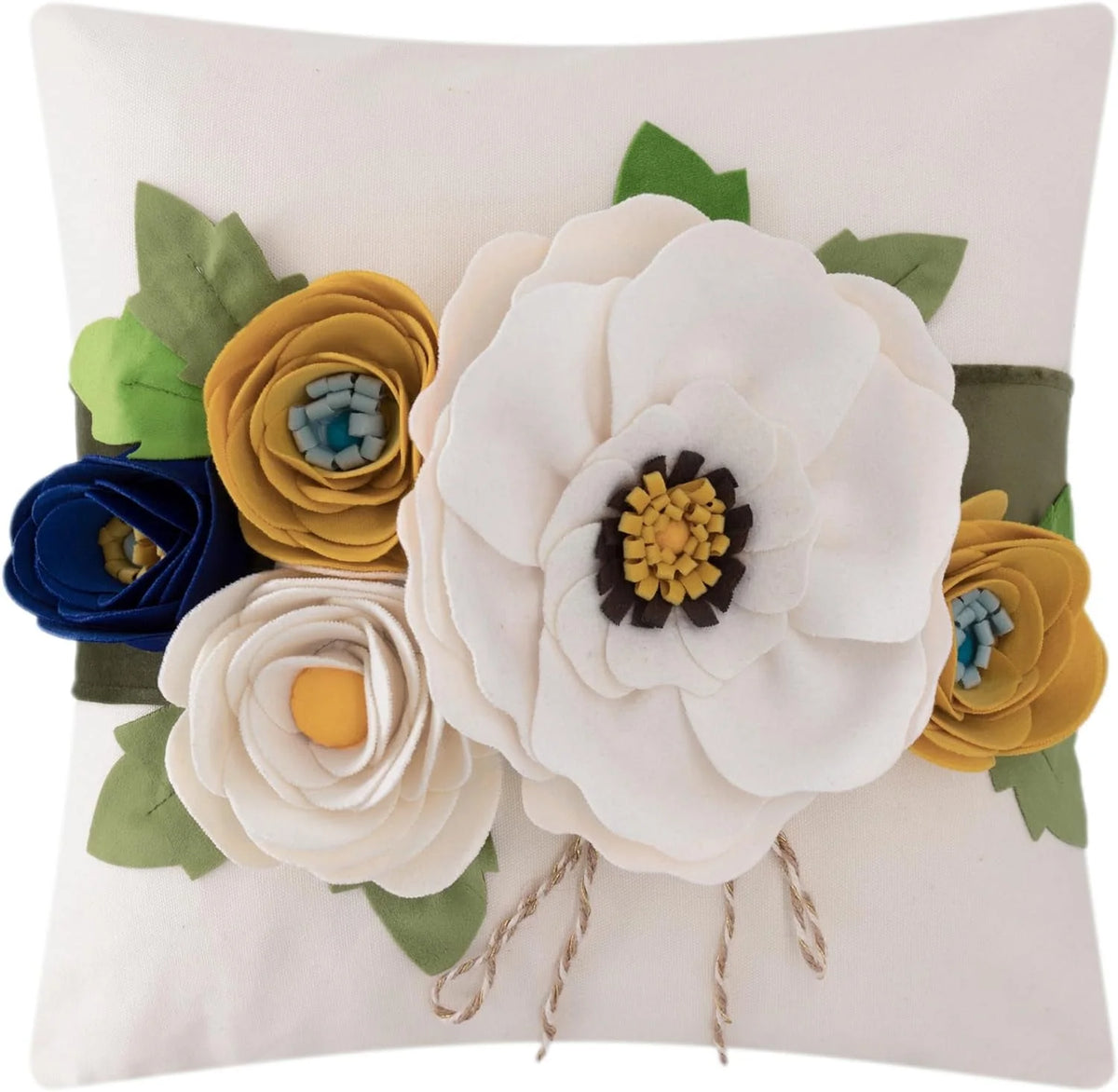 Colorful 18x18inch Floral Throw Pillow E49751