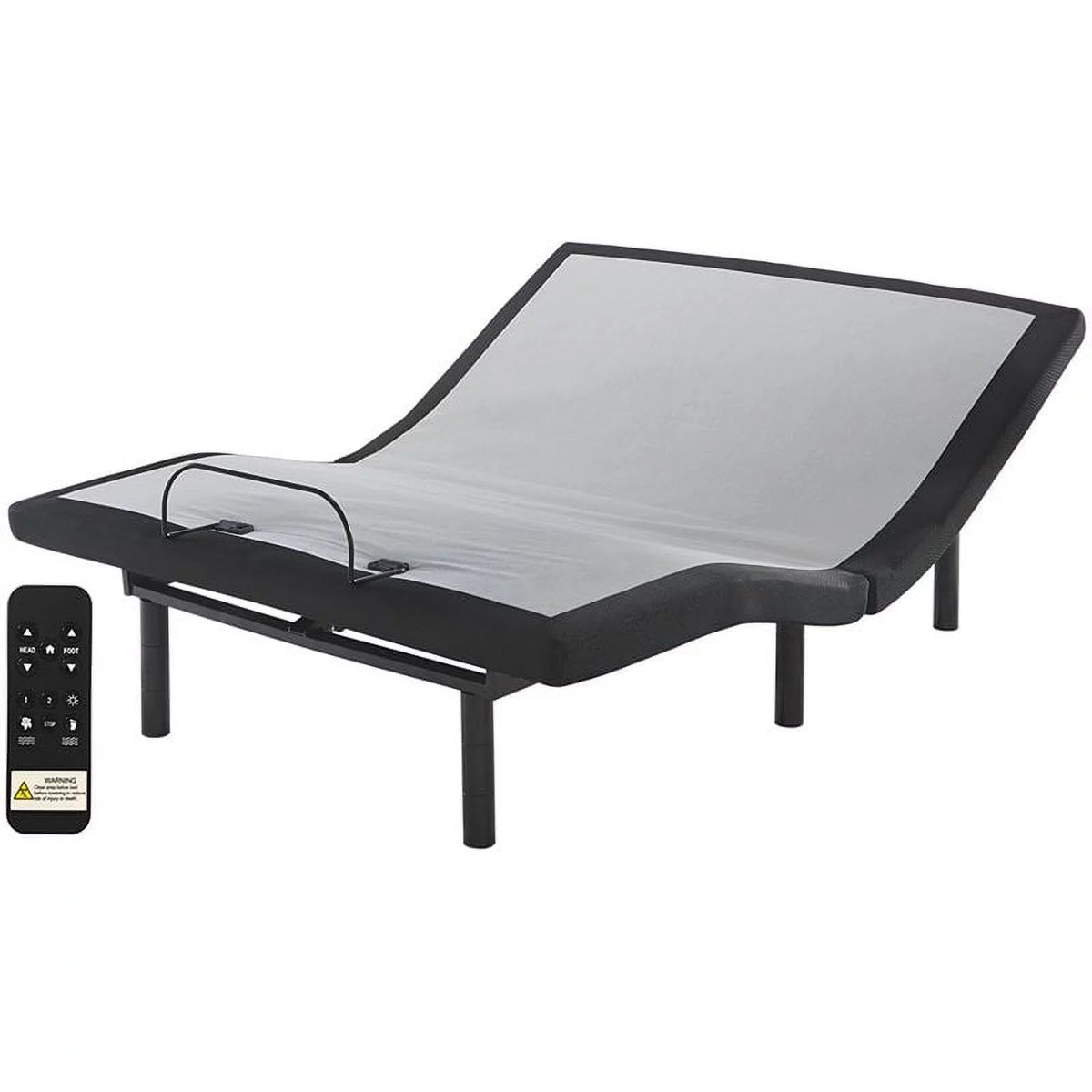 Adjustable Queen Bed with USB Ports in Black V228