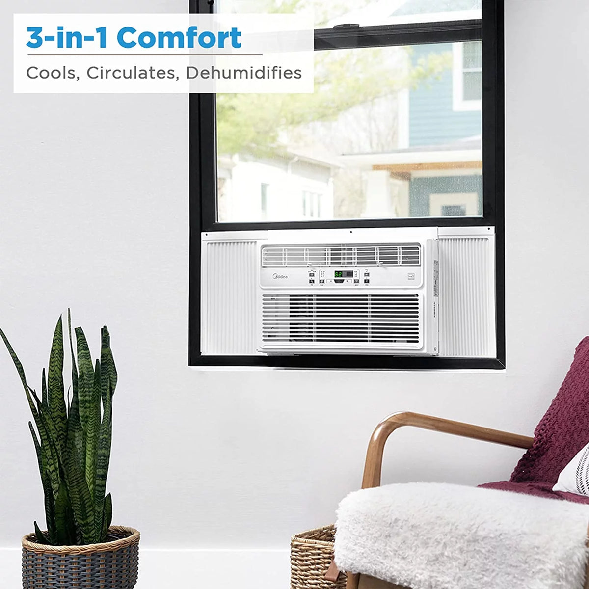 10,000 BTU White Window Air Conditioner A918