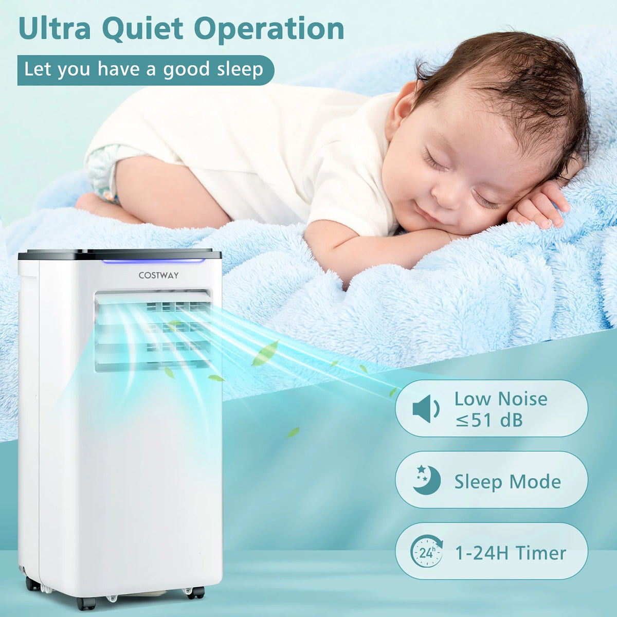 5200 BTU Portable Air Conditioner 3-in-1 S325555