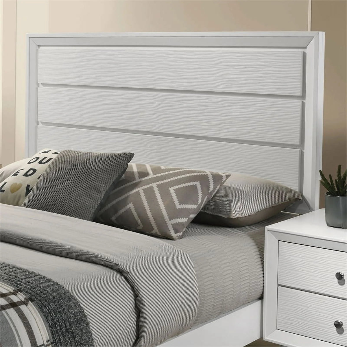 White Wood Bedroom Set 6pc King I524911