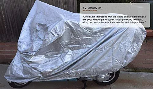 Weatherproof Motorcycle Cover with Storage Bag A9789