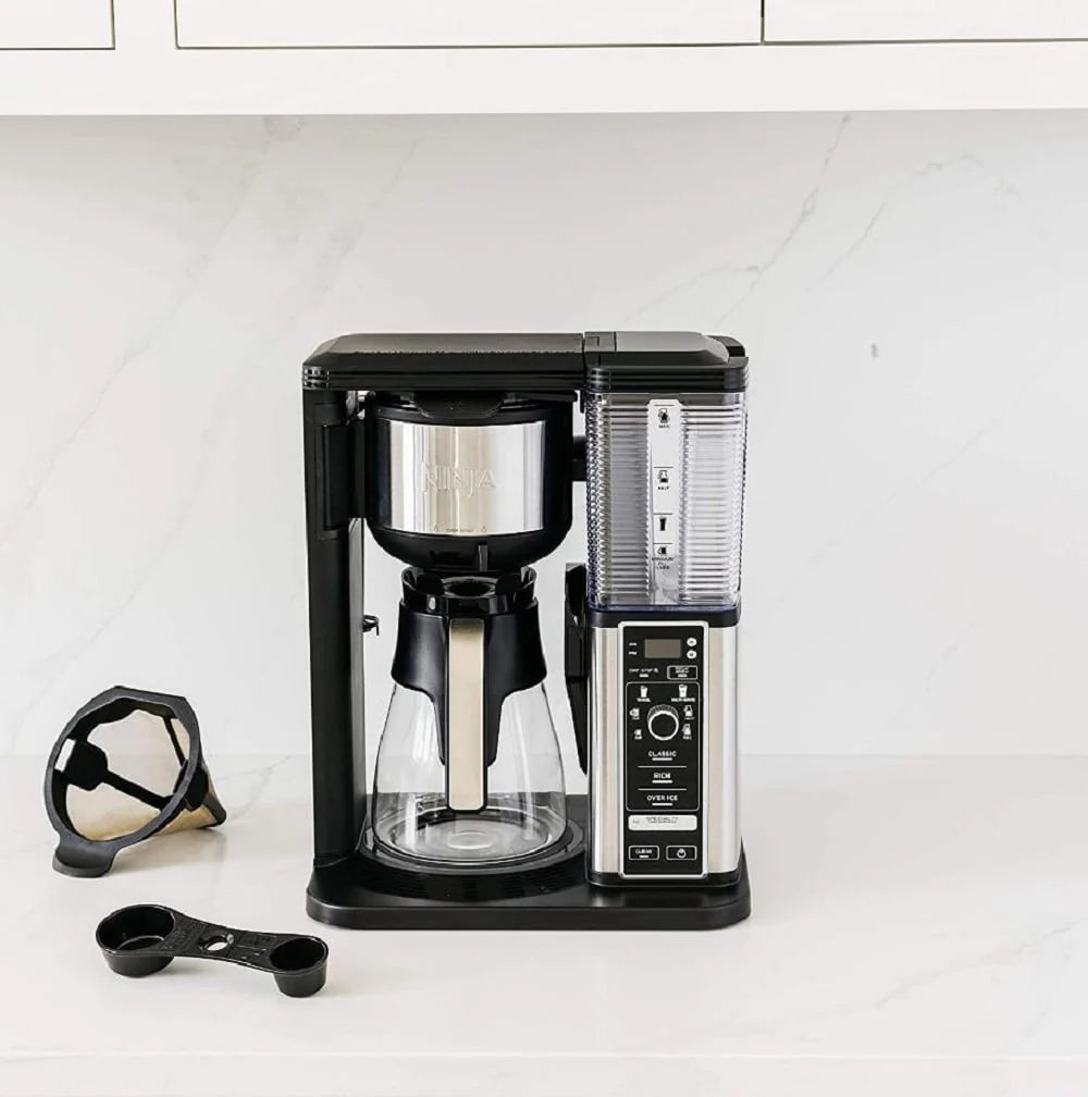 Specialty Coffee Maker with Frother and Glass Carafe S4407