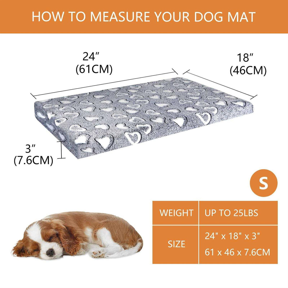 Reversible Cool and Warm Dog Crate Mat N535