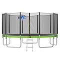 14FT Trampoline with Basketball Hoop and Safety Net W312207
