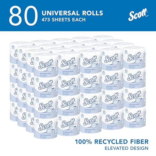 100% Recycled Fiber 2-Ply White Toilet Paper Z7563