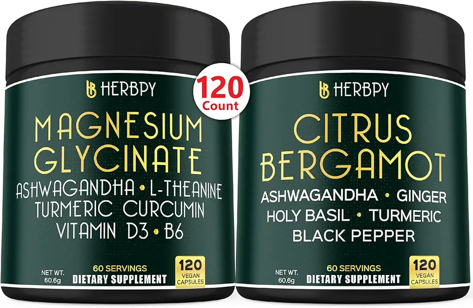 6in1 Magnesium Glycinate & Citrus Bergamot Supplements L195254