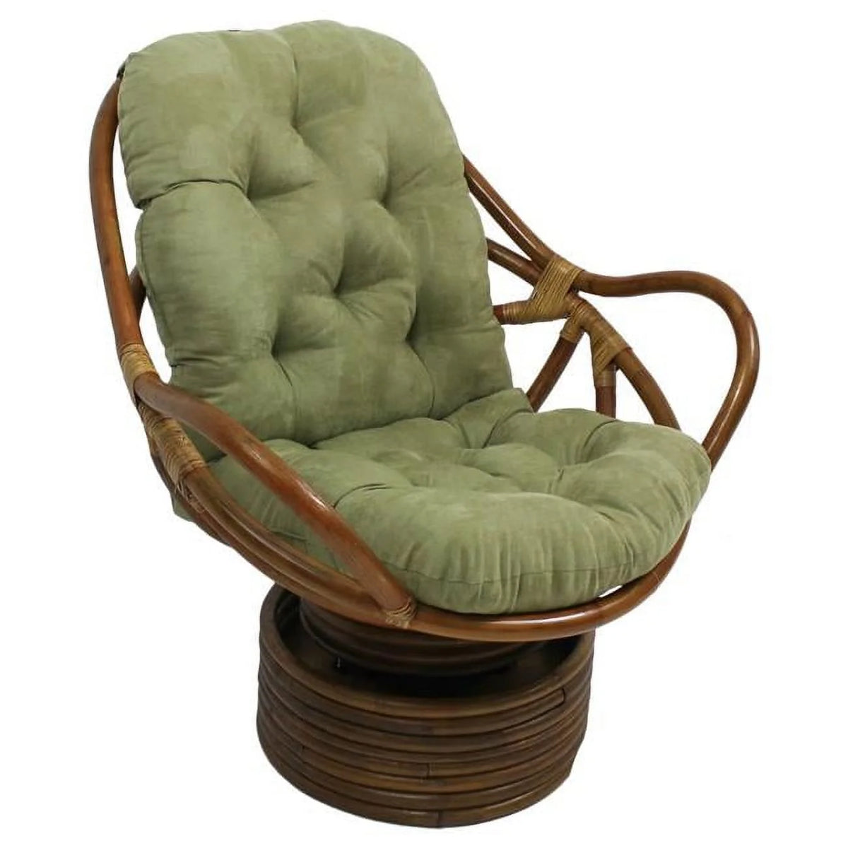 Sage Green Microsuede Swivel Rocker Cushion C461718