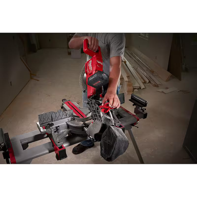 18V Lithium-Ion Brushless Cordless 10 in. Dual Bevel Sliding Compound Miter Saw Kit Z31381