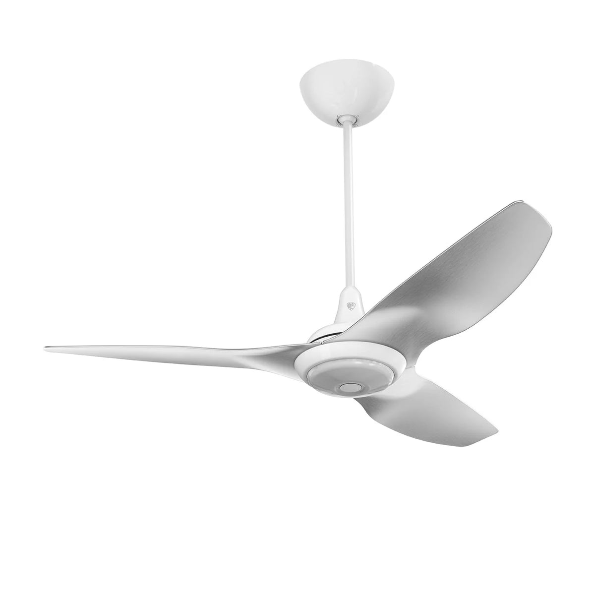52 Ceiling Fan with Brushed Aluminum Blades and White Finish G282712