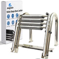 Heavy-Duty Stainless Steel Pontoon Boat Ladder with Handrails B734