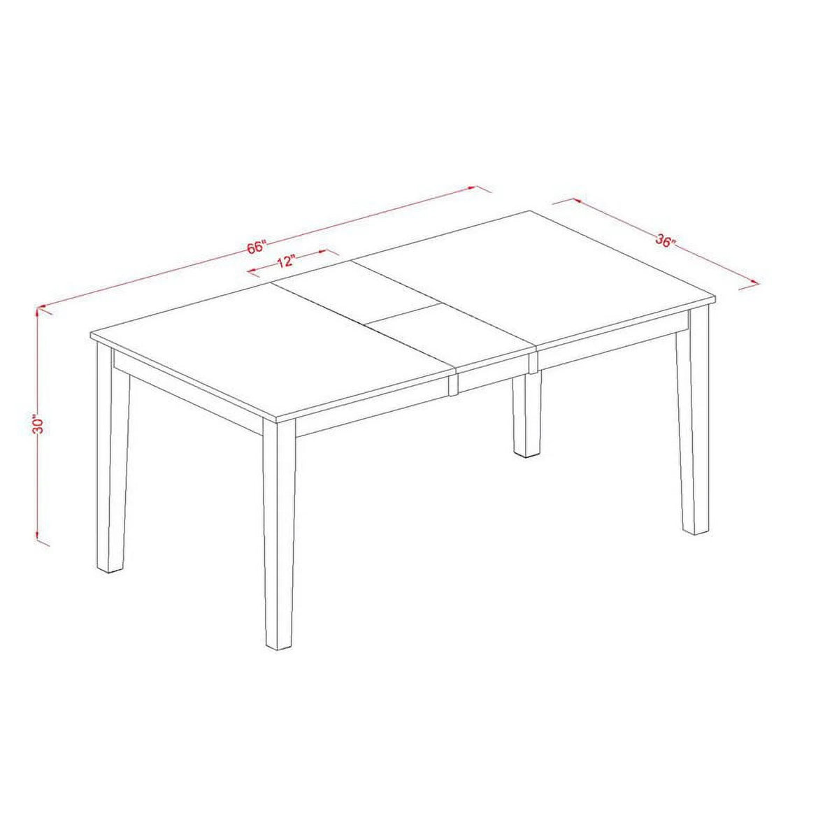 7-piece Wood Kitchen Table Set T5058