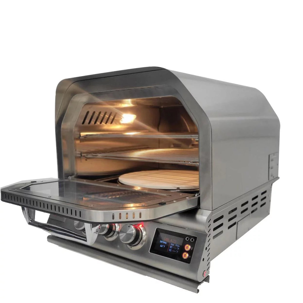 26-Inch Built-In Propane Outdoor Pizza Oven with Rotisserie E808
