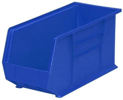 Plastic Storage Stacking Hanging Bin Blue Case of 6 X74000