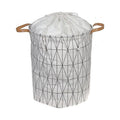 Round Fabric Hamper With Handle Y86440