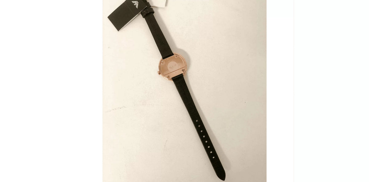 Rose Gold-Tone Leather Stainless Steel Watch Y74732