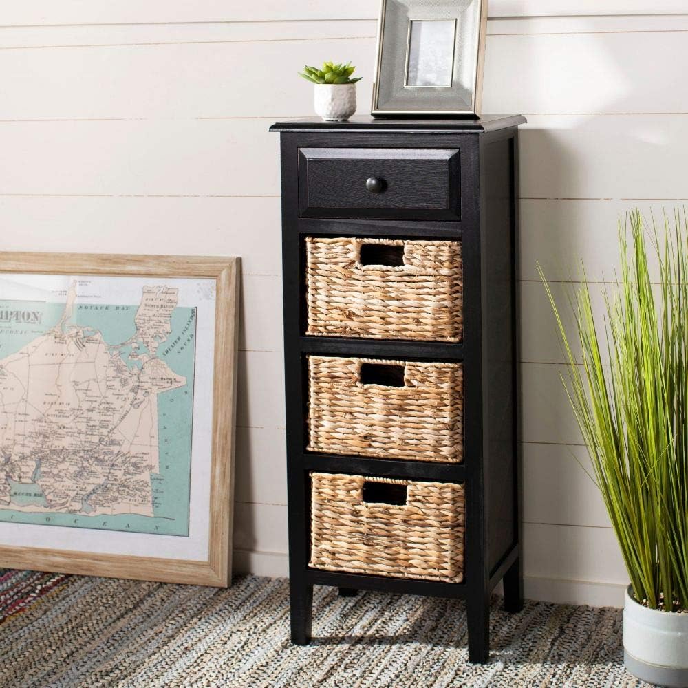 Distressed White Side Table F664