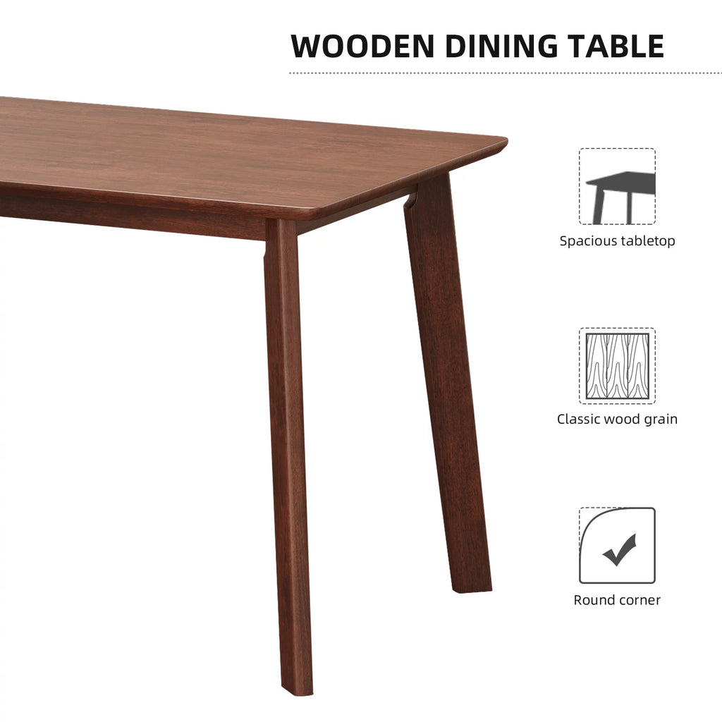 5-Piece Compact Rustic Dining Set with 4 Chairs J368